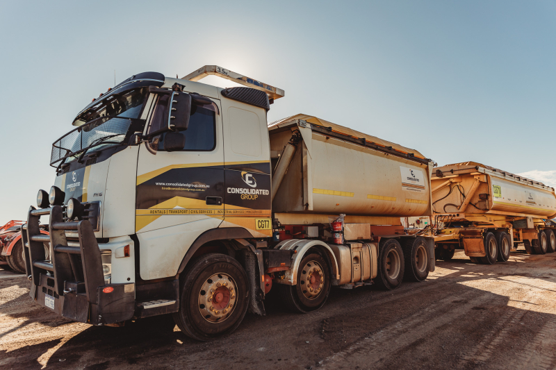 Large mining truck purchased through equipment financing, owned by Consolidated Group in Western Australia